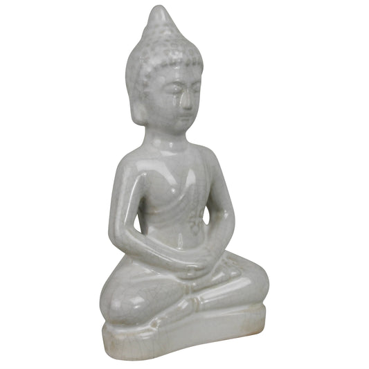 White Ceramic Buddha