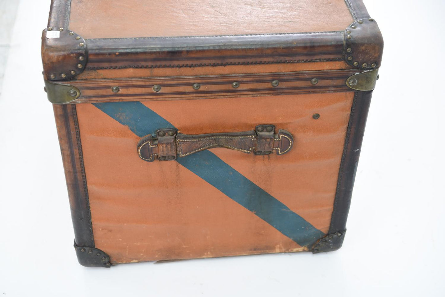 LOUIS VUITTON ORANGE CANVAS COURIER TRUNK