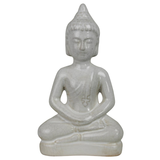 White Ceramic Buddha