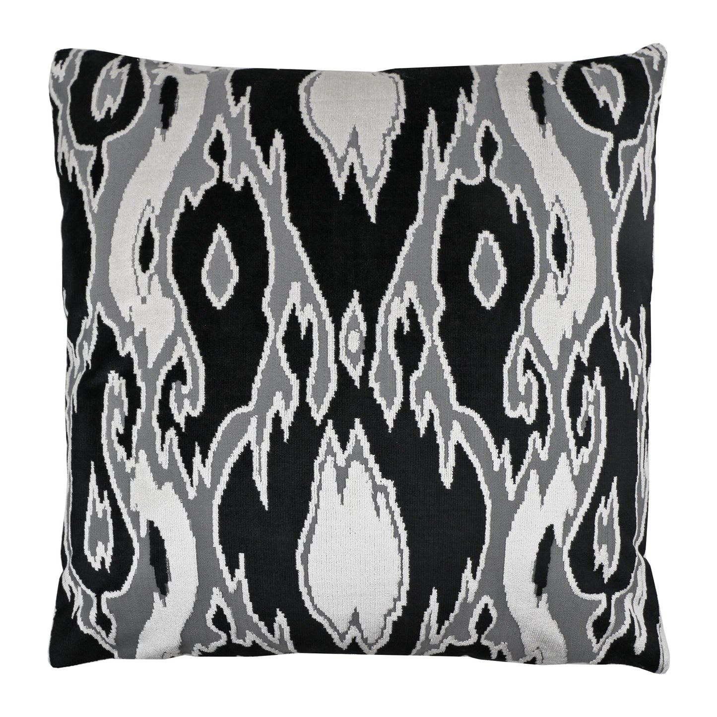 DECORATIVE PILLOW - black, white and gray