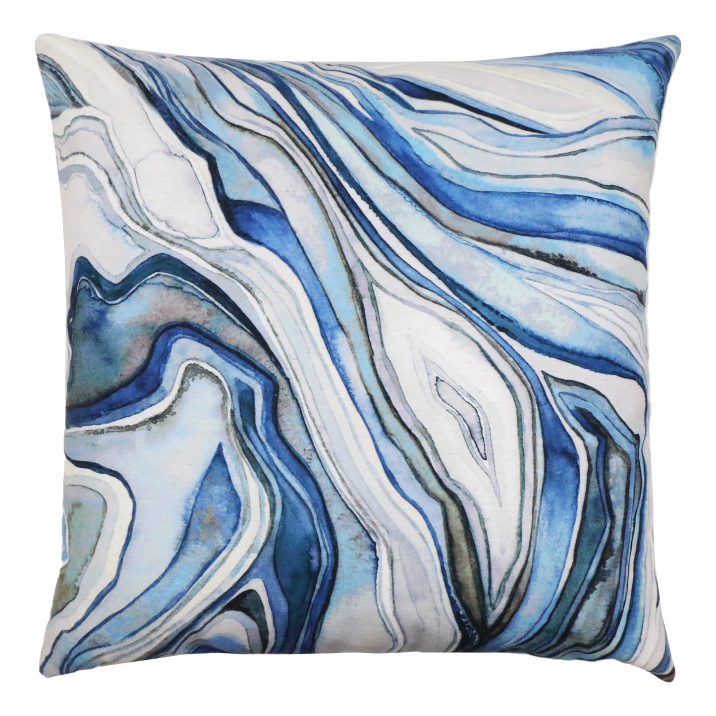 DECORATIVE PILLOW - blue marble