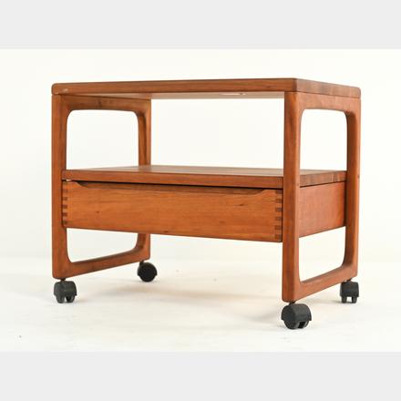 DANISH TEAK SERVING CART