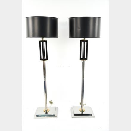 PAIR OF WILLY RIZZO FLOOR LAMPS