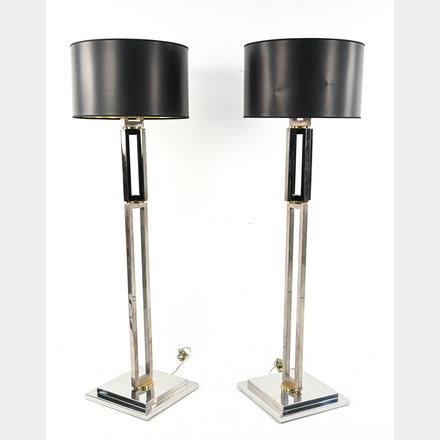 PAIR OF WILLY RIZZO FLOOR LAMPS