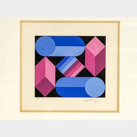 VICTOR VASARELY ORIGINAL SILKSCREEN SIGNED