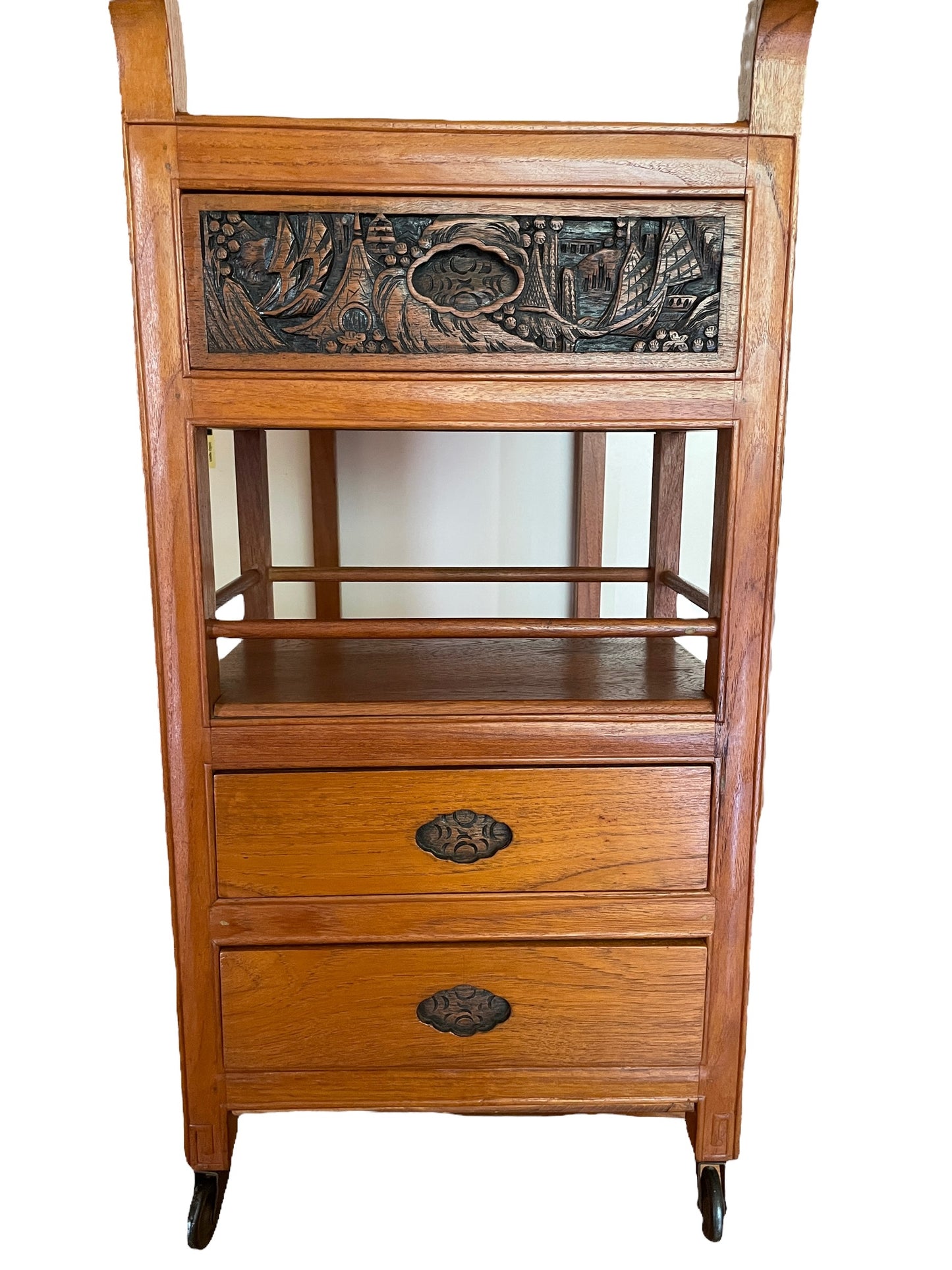 Vintage Teak Bar Cart